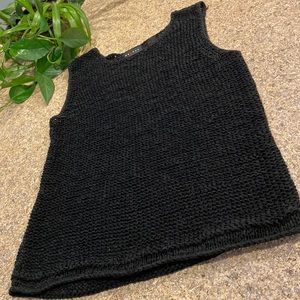 Axcess Black Loose Knit Sweater or Top Large